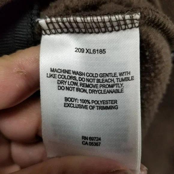 Columbia Jacket Womens Large Brown Fleece Long Sleeve Full Zip - Picture 5 of 10